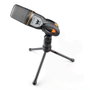 Woxter Mic Studio Micrófono de Condensador Negro con Trípode